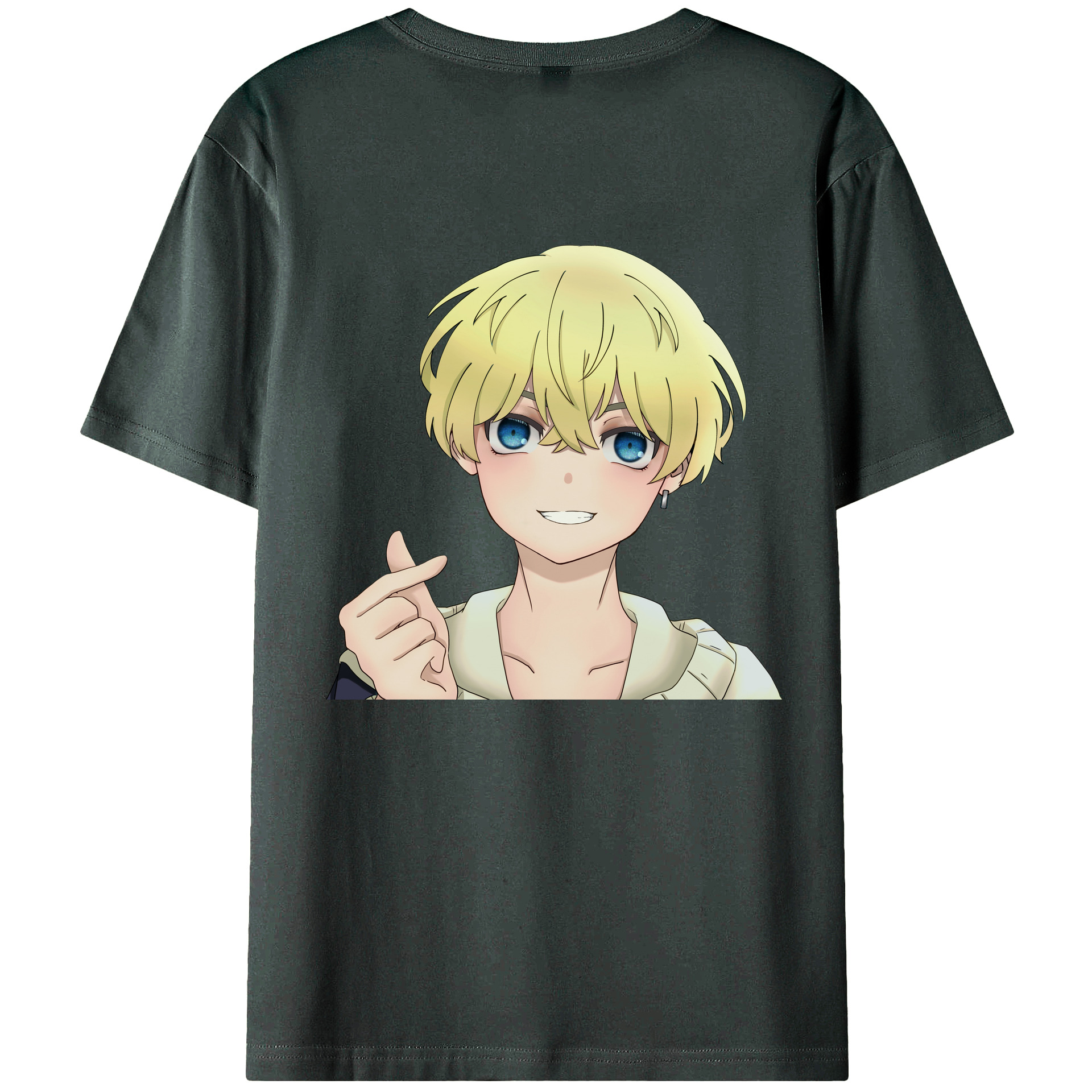 （画像用） 東京リベンジャーズ Tokyo Revengers 綿100％ メンズ半袖Tシャツ（バックプリント） 通気性